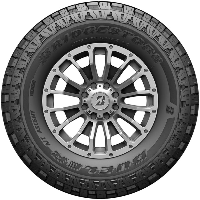 (QTY 5) LT295/60R20 Bridgestone Dueler A/T Ascent 126/123S LRE Black Wall Tires