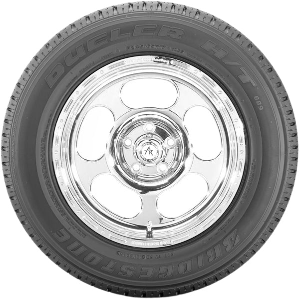 (QTY 2) P265/70R16 Bridgestone Dueler H/T 689 111S SL Black Wall Tires