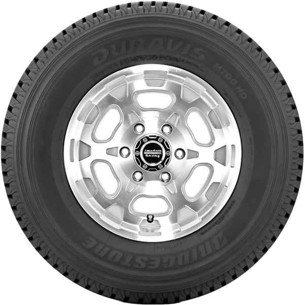 (QTY 5) LT265/75R16 Bridgestone Duravis M-700 123/120R LRE Black Wall Tires