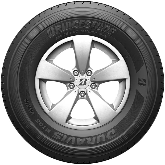 (QTY 2) 215/75R17.5 Bridgestone Duravis M705 126M LRG Black Wall Tires