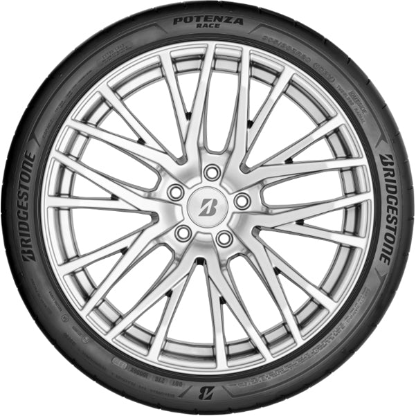 (QTY 2) 225/40R18 Bridgestone Potenza Race 92Y XL Black Wall Tires