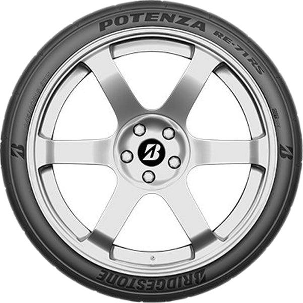 (QTY 2) 265/35R19 Bridgestone Potenza RE71RS 98W XL Black Wall Tires