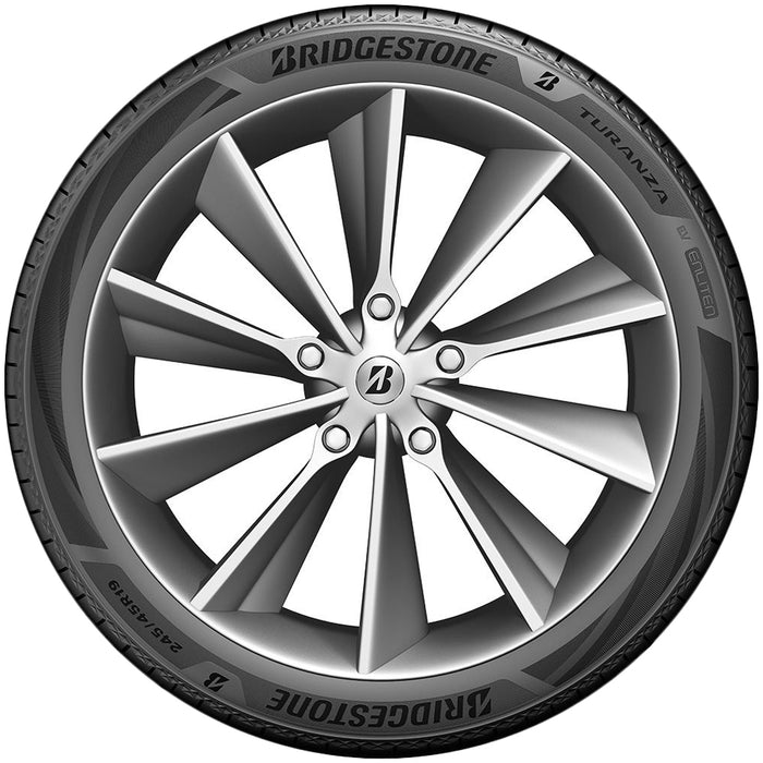 (QTY 4) 235/45R17 Bridgestone Turanza Everdrive 97V XL Black Wall Tires