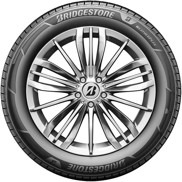 (QTY 2) 185/55R15 Bridgestone WeatherPeak 82V SL Black Wall Tires