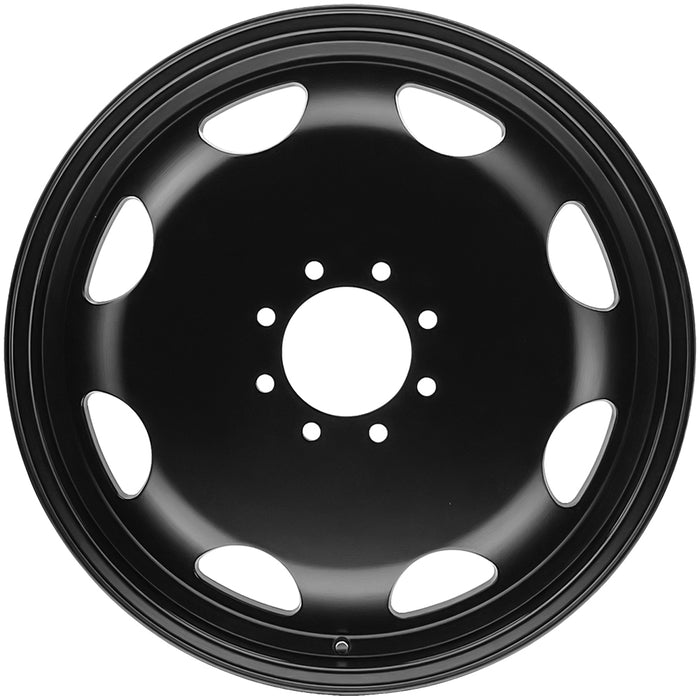 (Set of 6) 22" Inch Cali Off-Road Invader Dually 8x200 Black/Milled Wheels Rims