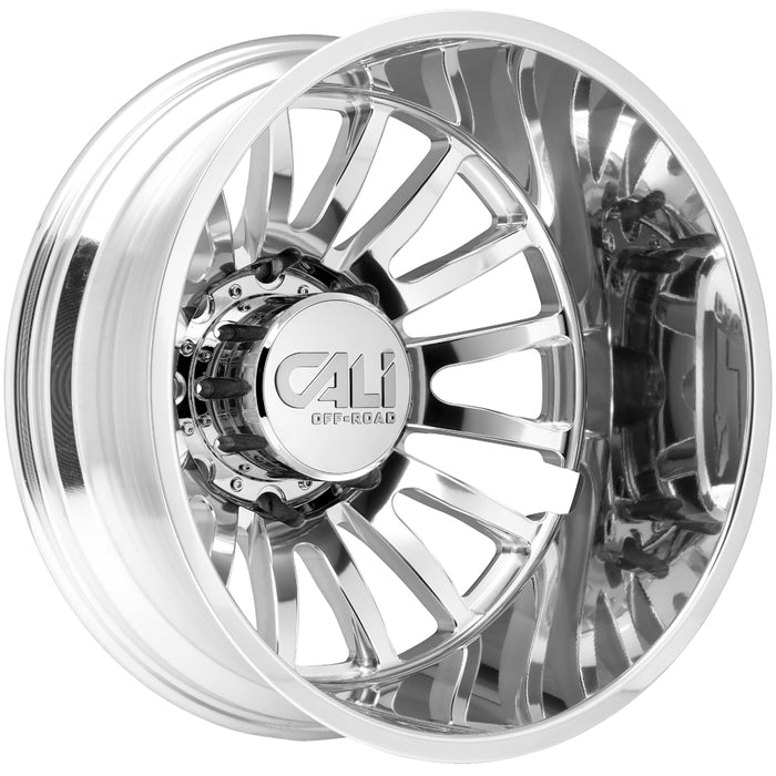 (Set of 6) 20" Inch Cali Off-Road 9110D Summit Dually 8x210 Polished Wheels Rims