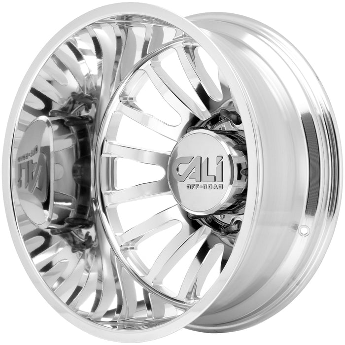 (Set of 6) 22" Inch Cali Off-Road Summit Dually 8x6.5" Polished Wheels Rims