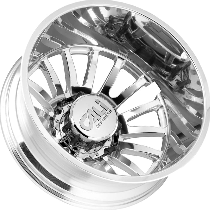 (Set of 6) 22" Inch Cali Off-Road Summit Dually 8x6.5" Polished Wheels Rims