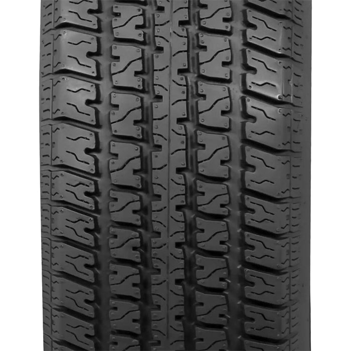 (QTY 2) ST235/80R16 Carlstar Radial Trail RH2 124N LRE Black Wall Tires