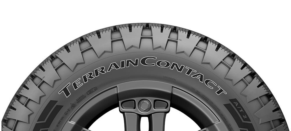 (QTY 2) 265/70R17 Continental TerrainContact A/T2 115T SL White Letter Tires