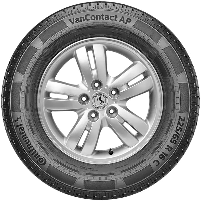 (QTY 2) 205/75R16C Continental VanContact AP 110/108R LRD Black Wall Tires