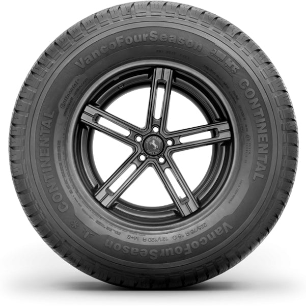 (QTY 2) 205/75R16C Continental Vanco Four Season 110/108R LRD Black Wall Tires