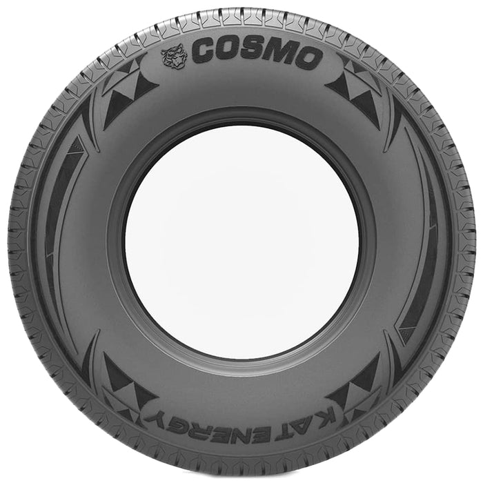 (QTY 4) 235/75R15 Cosmo Kat Energy 105S SL Black Wall Tires