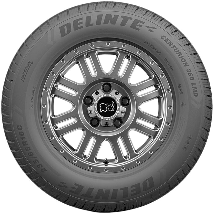 (QTY 2) 185/60R15C Delinte Centurion 365 LMD 94/92T LRC Black Wall Tires