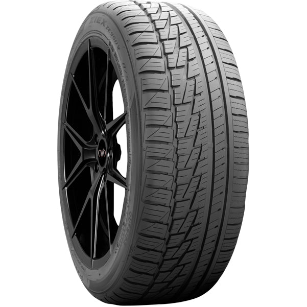 215/45R17 Falken Ziex ZE950 A/S 91W XL Black Wall Tire