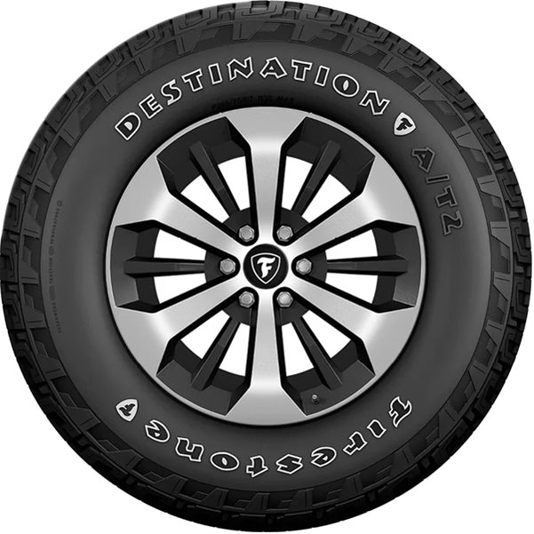 (QTY 2) P265/70R16 Firestone Destination A/T2 111T SL White Letter Tires