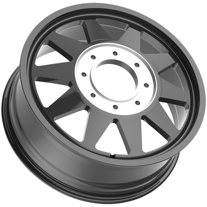 Set of 6-24" Fittipaldi Off-Road FDF603B Dually 8x210 Gloss Black Wheels Rims