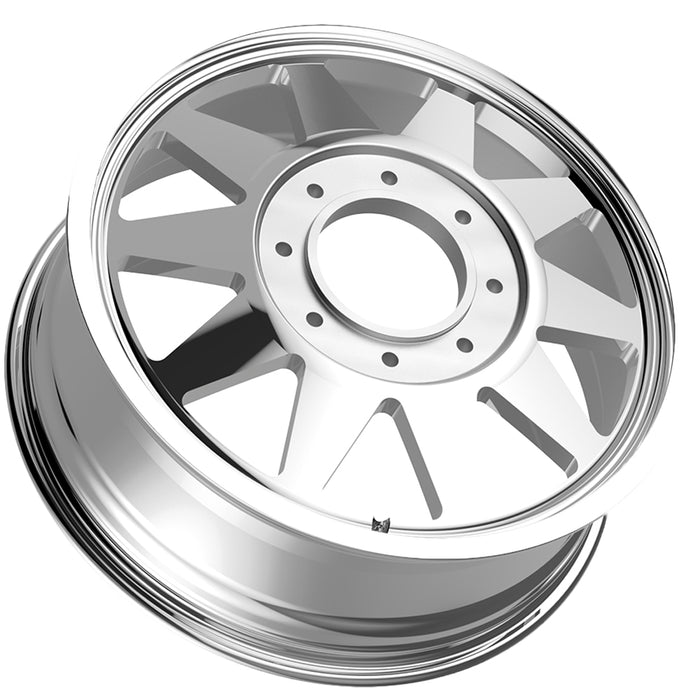 Set of 6-22" Inch Fittipaldi Off-Road FDF603P Dually 8x210 Polished Wheels Rims