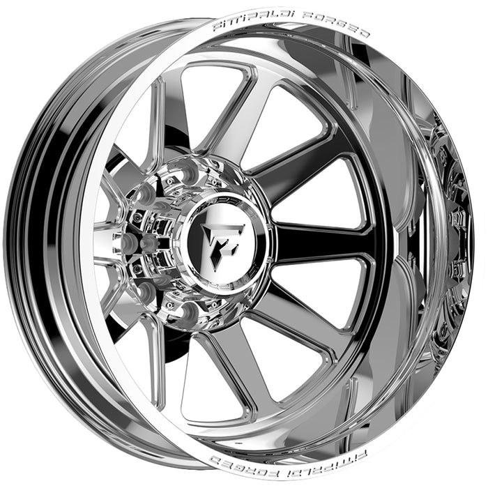 Set of 6-22" Inch Fittipaldi Off-Road FDF603P Dually 8x210 Polished Wheels Rims
