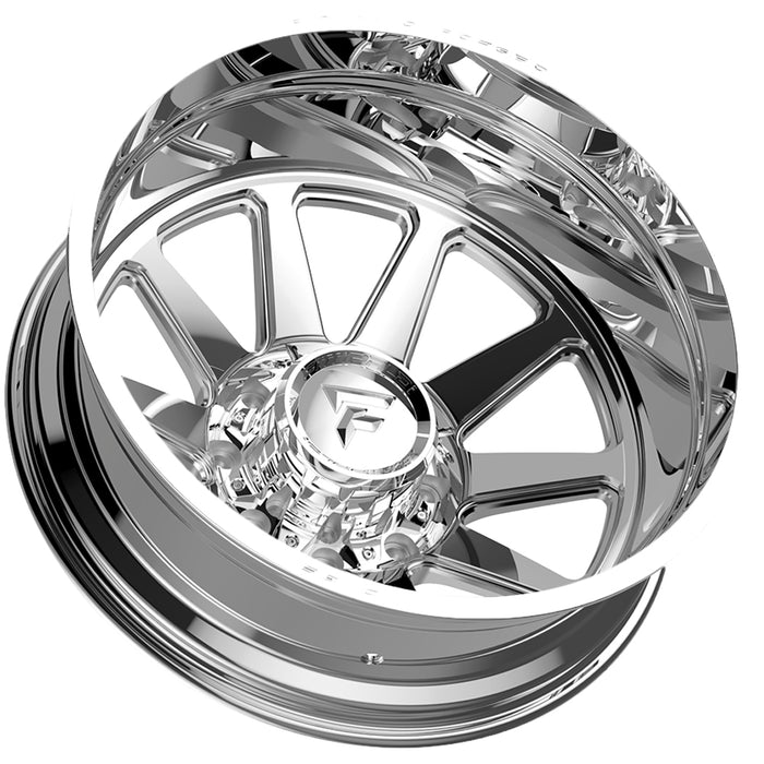 Set of 6-22" Inch Fittipaldi Off-Road FDF603P Dually 8x210 Polished Wheels Rims