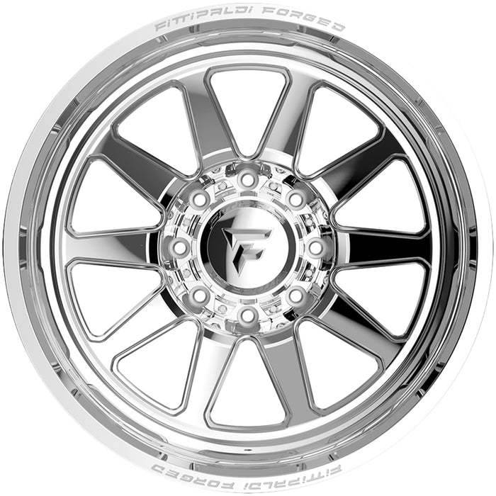 Set of 6-22" Inch Fittipaldi Off-Road FDF603P Dually 8x210 Polished Wheels Rims