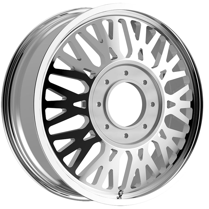 Set of 6-22" Inch Fittipaldi Off-Road FDF605P Dually 8x200 Polished Wheels Rims