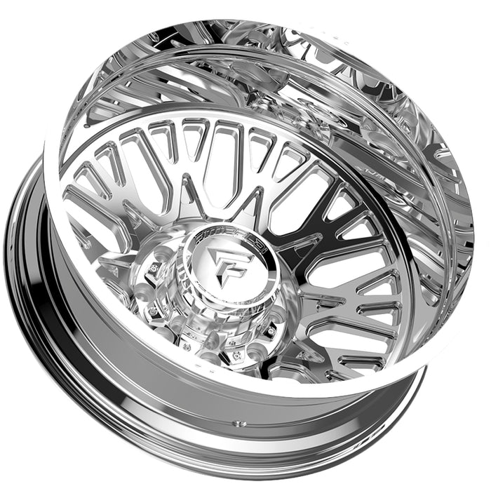Set of 6-24" Inch Fittipaldi Off-Road FDF605P Dually 8x210 Polished Wheels Rims