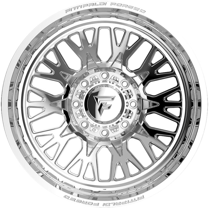 Set of 6-24" Inch Fittipaldi Off-Road FDF605P Dually 8x200 Polished Wheels Rims