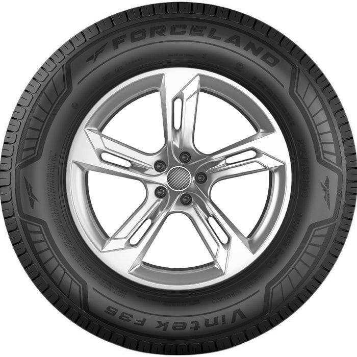 (QTY 2) 195R15C Forceland Vintek F35 107/105R LRD Black Wall Tires