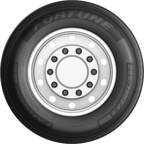 (QTY 4) 215/75R17.5 Fortune FAR602 A/P 135/133L LRH Black Wall Tires