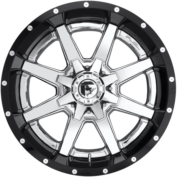 Fuel D260 Maverick 24x14 6x135/6x5.5" -75mm Chrome/Black Wheel Rim 24" Inch