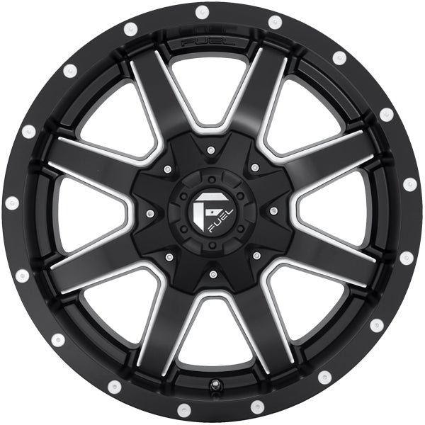 Fuel D538 Maverick 20x9 6x135/6x5.5" +1mm Black/Milled Wheel Rim 20" Inch