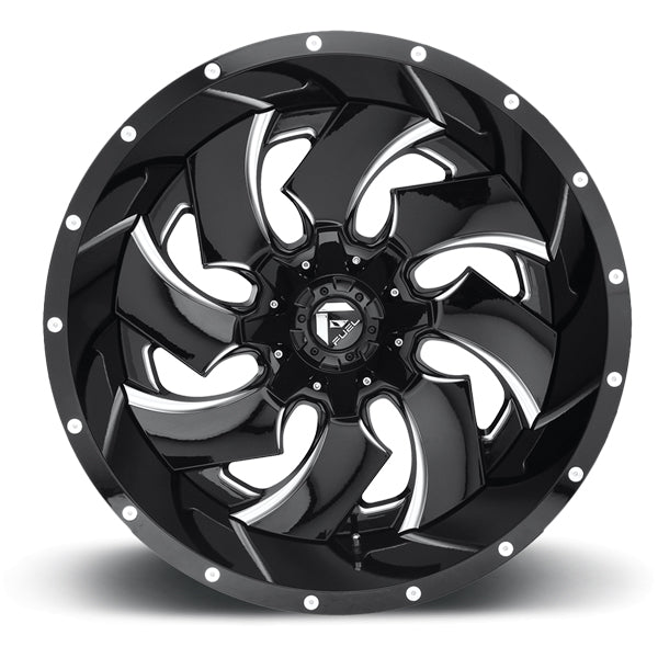 Fuel D574 Cleaver 20x9 6x135/6x5.5" +20mm Black/Milled Wheel Rim 20" Inch