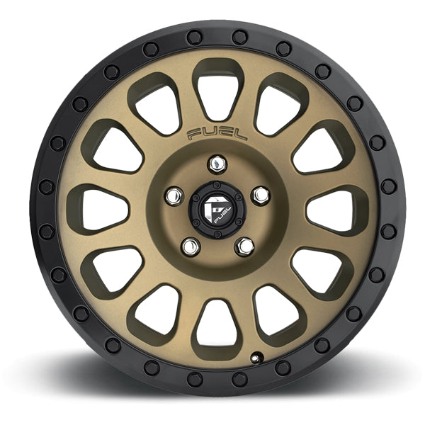 Fuel D600 Vector 17x8.5 6x5.5" +7mm Bronze Wheel Rim 17" Inch