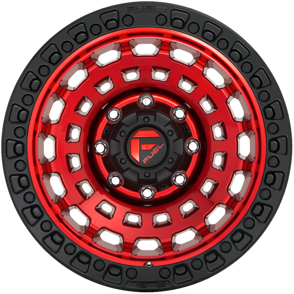 Fuel D632 Zephyr 17x9 5x5" +1mm Candy Red Wheel Rim 17" Inch