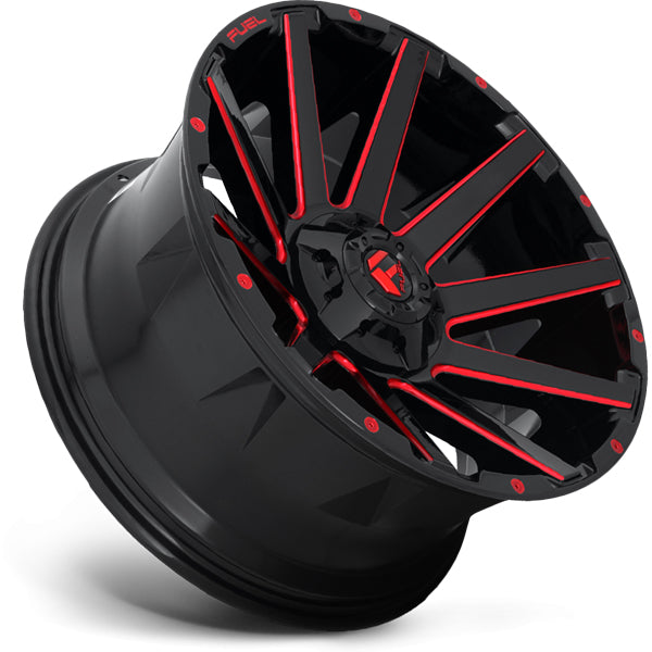 Fuel D643 Contra 20x9 6x135/6x5.5" +20mm Black/Red Wheel Rim 20" Inch
