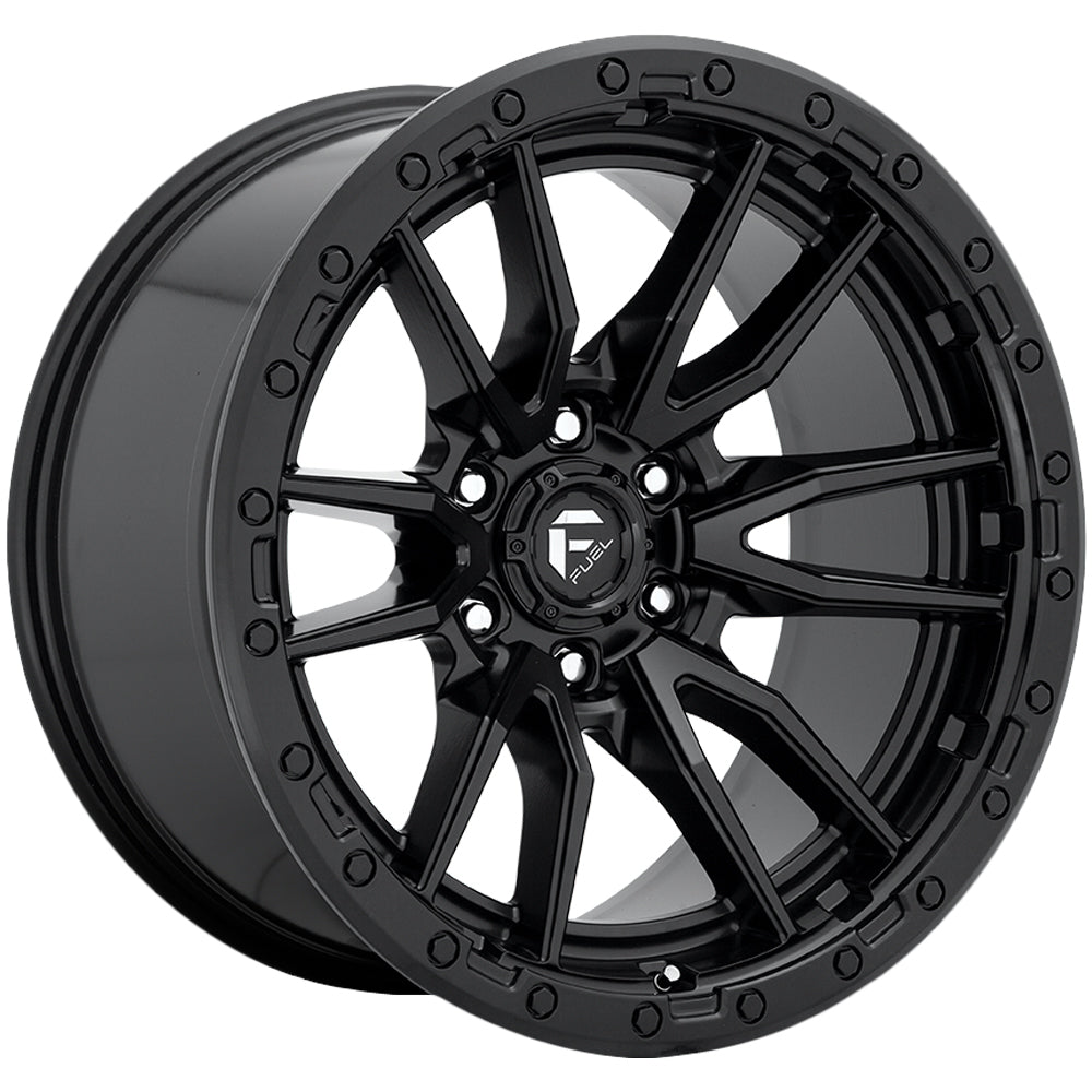 Fuel D679 Rebel 6 22x9 6x135 +20mm Matte Black Wheel Rim 22