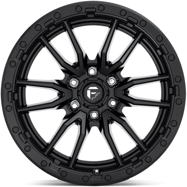 Fuel D679 Rebel 6 20x10 6x135 -18mm Matte Black Wheel Rim 20" Inch