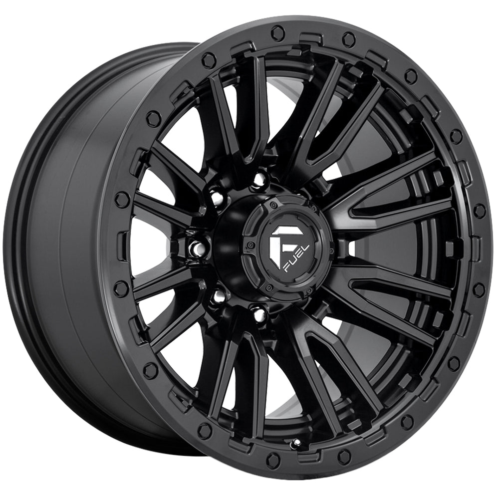 20 Inch Rams Fuel D679 Rebel 8 20x9 8x170 +1mm Matte Black Wheel Rim 20