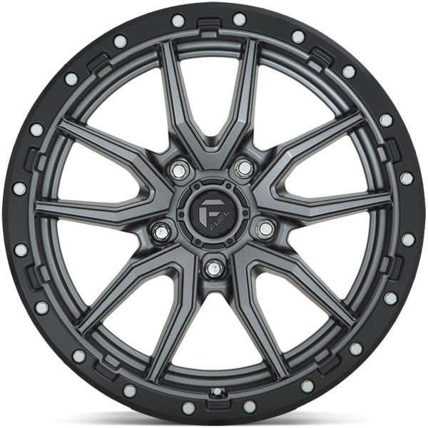Fuel D680 Rebel 5 18x9 5x5" +1mm Gunmetal Wheel Rim 18" Inch