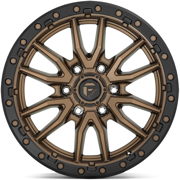Fuel D681 Rebel 6 18x9 6x135 +20mm Bronze Wheel Rim 18" Inch