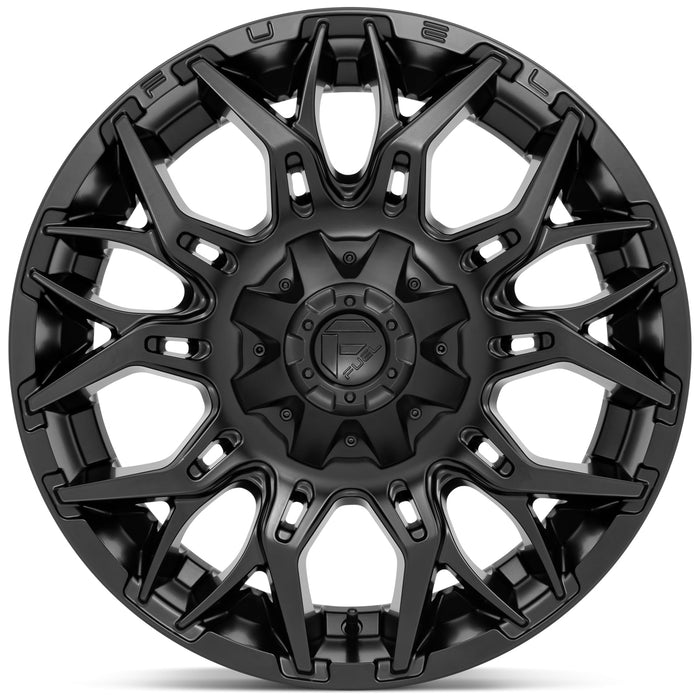 Fuel D772 Twitch 22x12 6x135/6x5.5" -44mm Blackout Wheel Rim 22" Inch