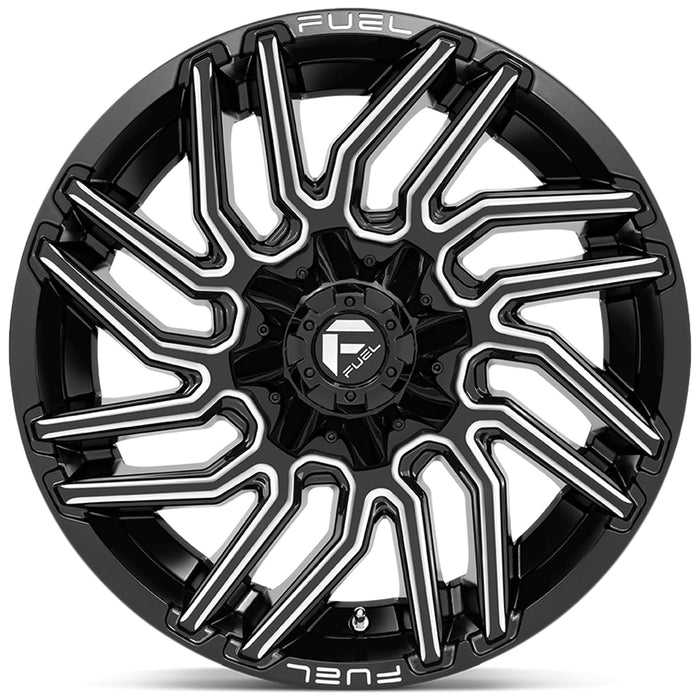 Fuel D773 Typhoon 20x9 6x135/6x5.5" +1mm Black/Milled Wheel Rim 20" Inch