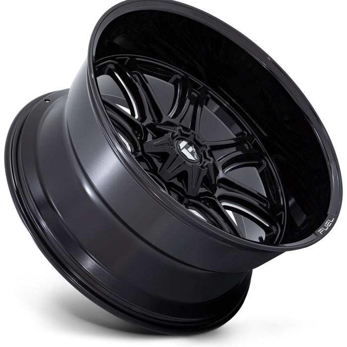 Fuel D853 Darkstar 20x10 5x5"/5x5.5" -18mm Black/Milled Wheel Rim 20" Inch