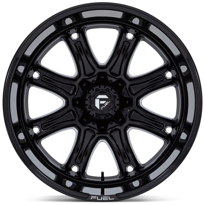 Fuel D853 Darkstar 20x10 5x5"/5x5.5" -18mm Black/Milled Wheel Rim 20" Inch
