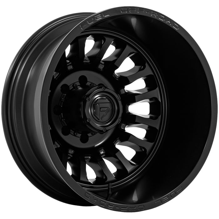 Set of 6-20" Inch Fuel D867 Arc Dually 8x210 Blackout Wheels Rims