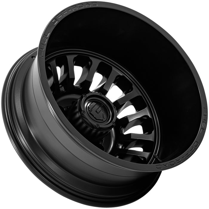 Set of 6-20" Inch Fuel D867 Arc Dually 8x210 Blackout Wheels Rims
