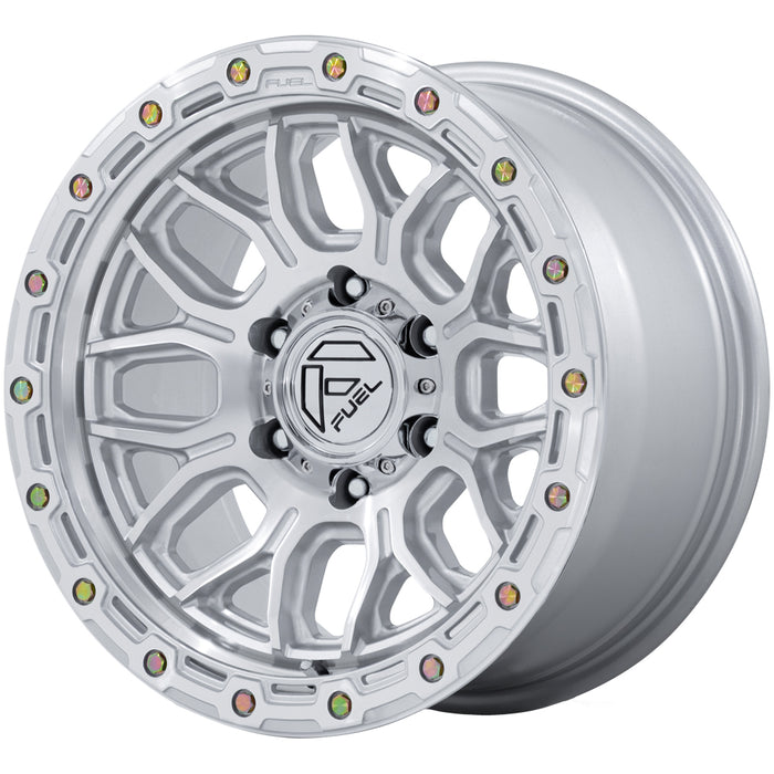 (Set of 4) Fuel FC881 Surge 18x9 8x180 +1mm Silver Wheels Rims 18" Inch