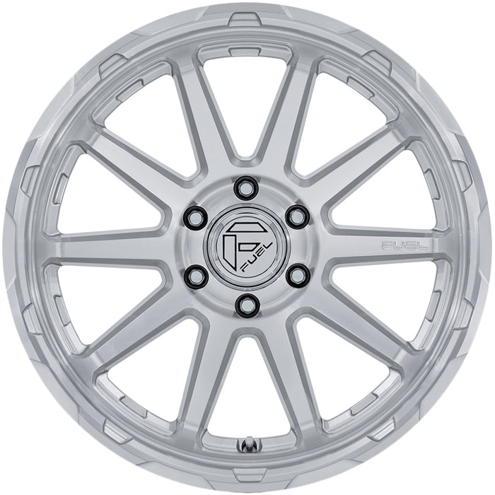 (Set of 5) Fuel FC887 Circuit 20x9 5x5" +1mm Silver Wheels Rims 20" Inch