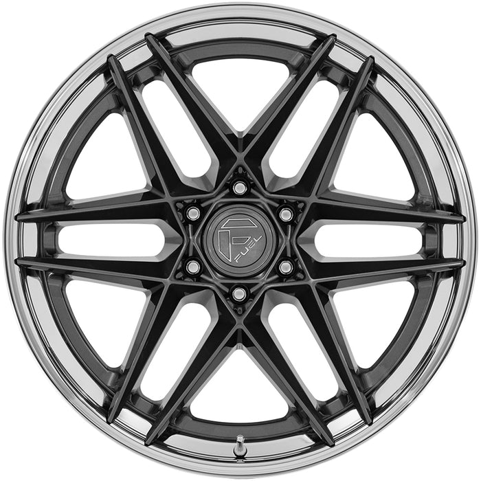 (Set of 5) Fuel Fusion Forged FC408 Flight 20x9 6x5.5" +1mm Gunmetal Wheels Rims